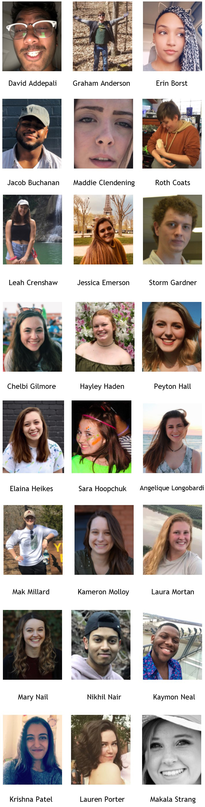 2019 Peer Leaders 2019 Peer Leaders